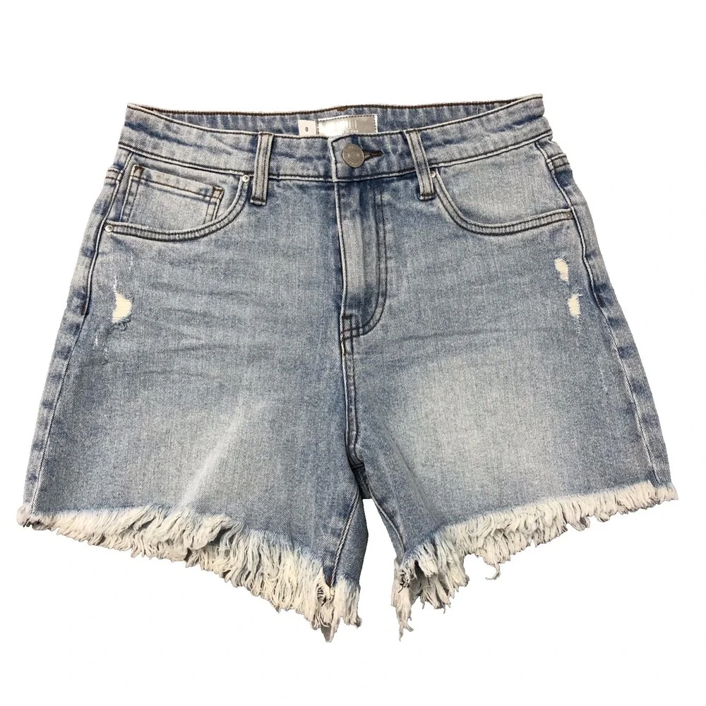 Kut From The Kloth Jane Long Short High Rise Womens 0 Denim Cut Off Distressed